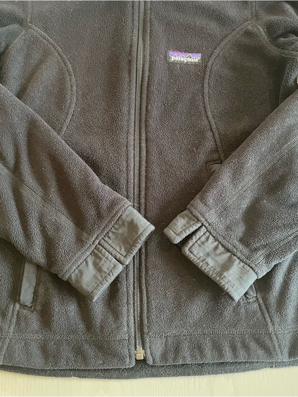 Patagonia Womens Synchilla Windproof Jacket Style 28365 Black XS - Picture 3 of 7